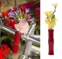 Liix Fahrradlenker Vase Bamboo Red