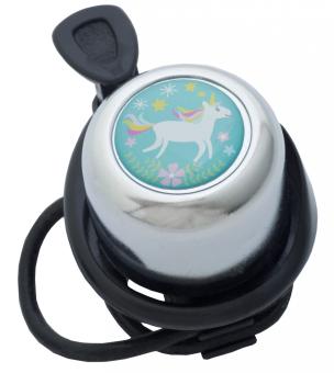 Liix Scooter Bell Happy Unicorn chrome